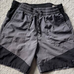 Old Navy Gray and Black Athletic Shorts